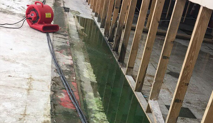 Floor Water Damage Restoration