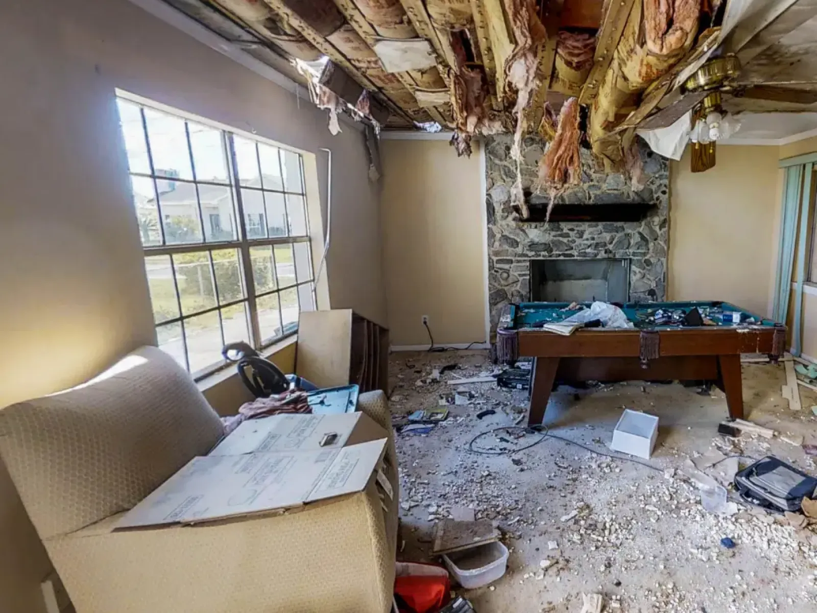 Storm Damage Restoration Job in Texas